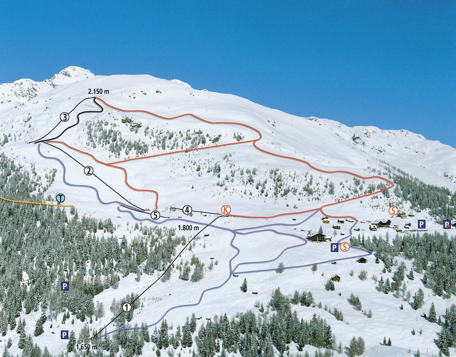 Skigebiet Emberger Alm Plan