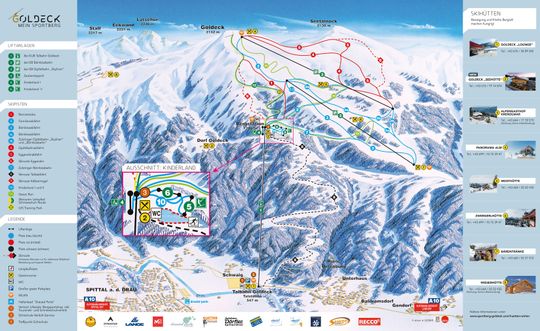 Skigebiet Goldeck Plan