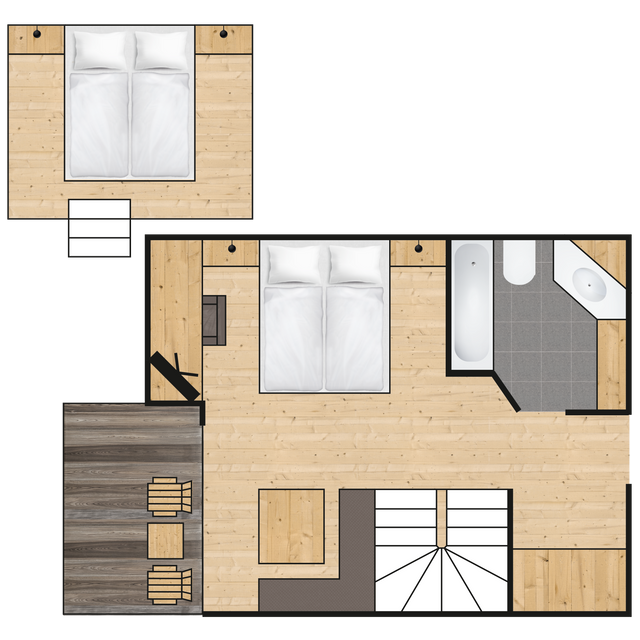 Zimmerplan Familiensuite