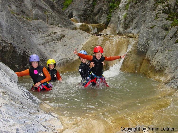 Canyoning in der Pirknerklamm im Drautal