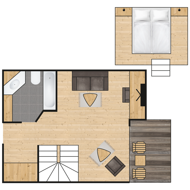 Zimmerplan Natursuite