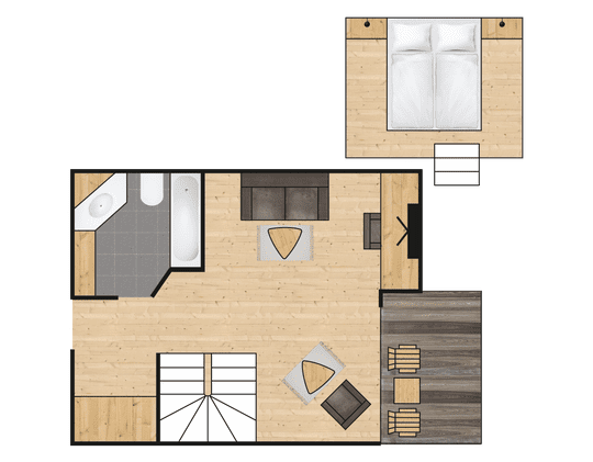 Zimmerplan der Natursuite